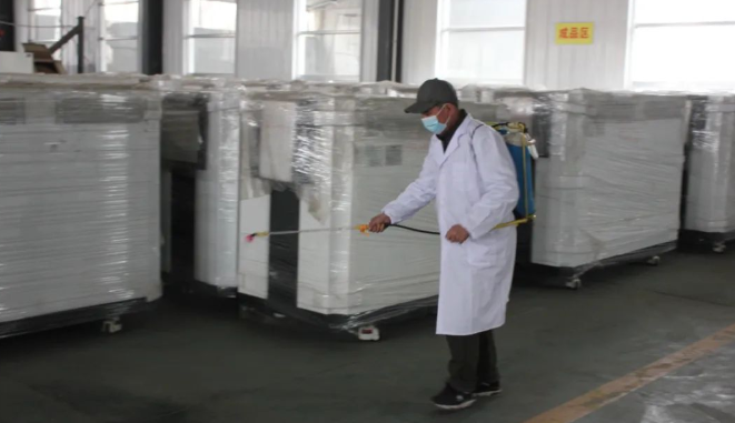 老萬集團嚴格落實防疫措施，保證復工復產順利進行
